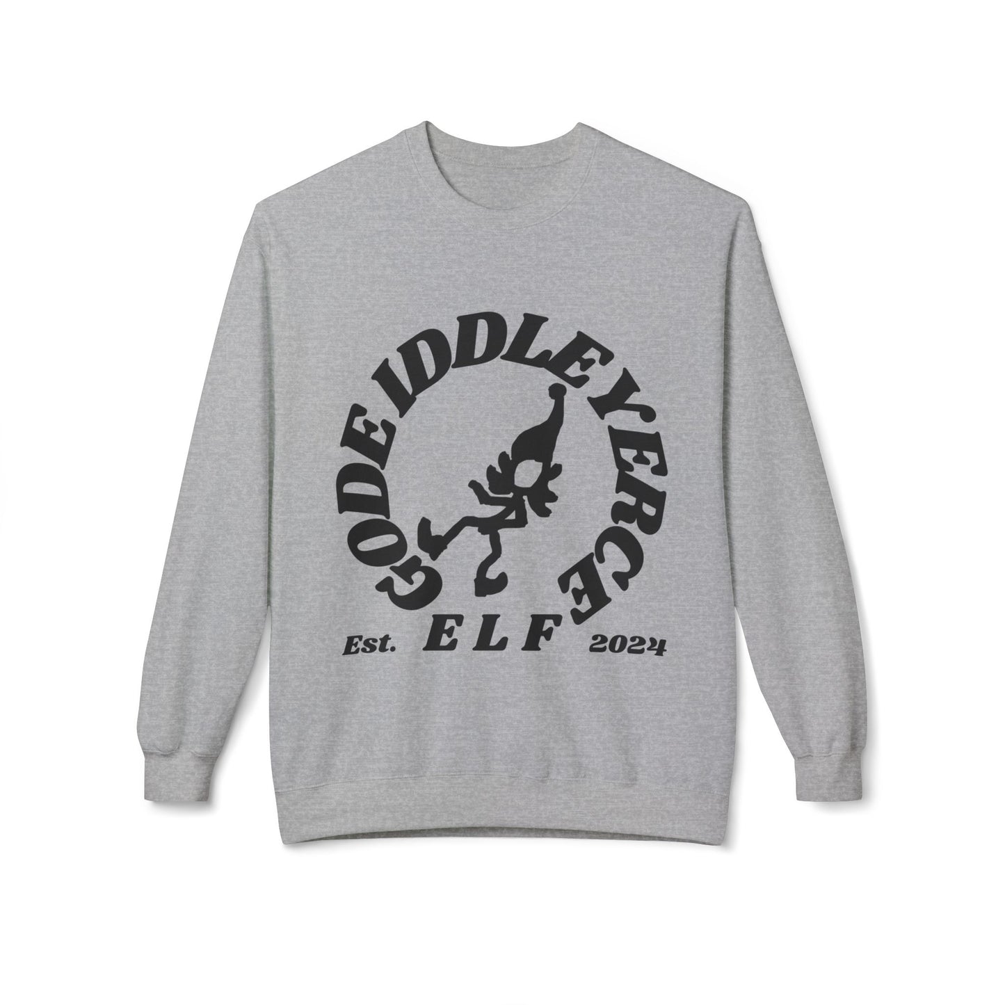 Gode Iddleyerce Elf Unisex Midweight Softstyle Fleece Crewneck Sweatshirt