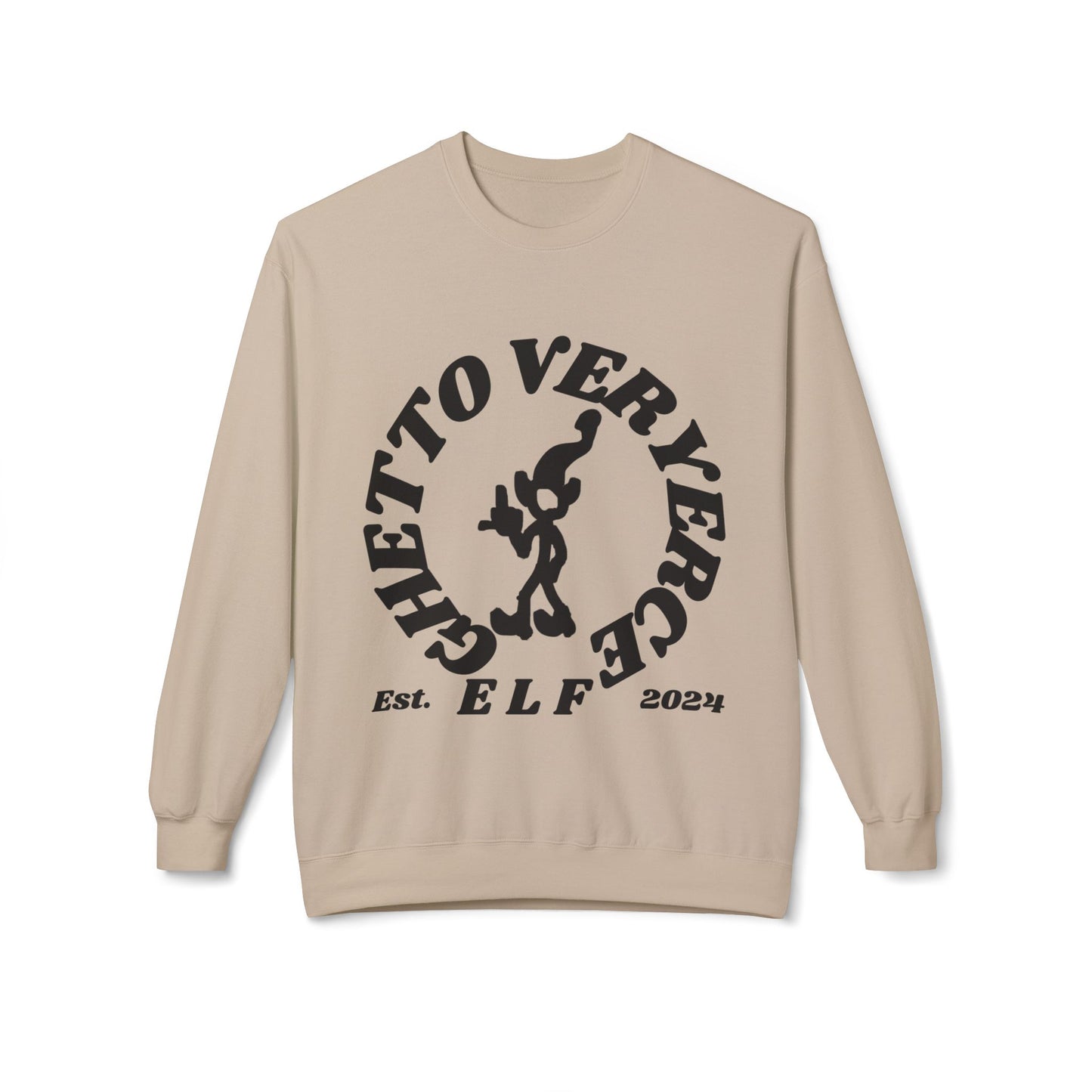 Ghetto Veryerce Elf Unisex Midweight Softstyle Fleece Crewneck Sweatshirt