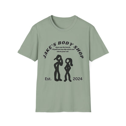 Jakes Body Shop Dip Stick Unisex Softstyle T-Shirt