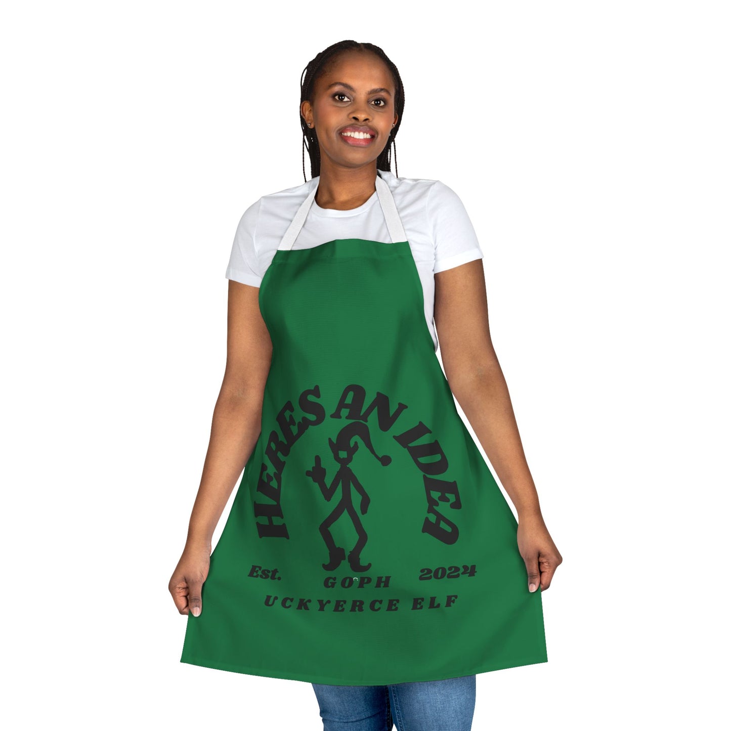 EB145 Apron Original Vicious Van Goph Design featuring Yerce Elves