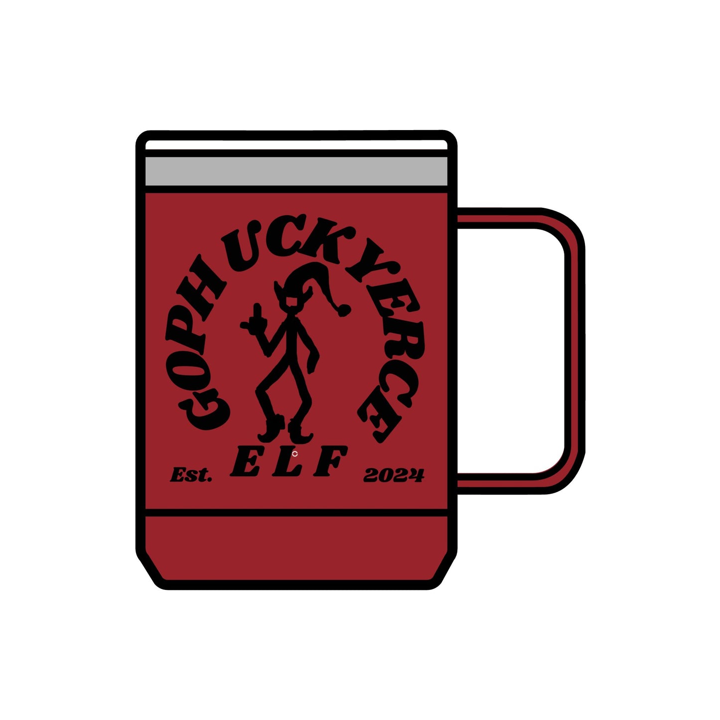 EB142 Elf Coffee Mug Tumbler, 15oz