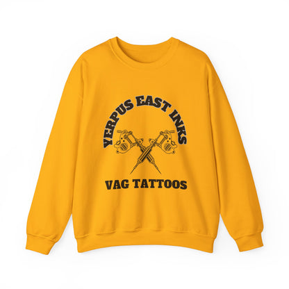 Yerpus East Inks Original Vicious Van Goph Design Unisex Heavy Blend™ Crewneck Sweatshirt