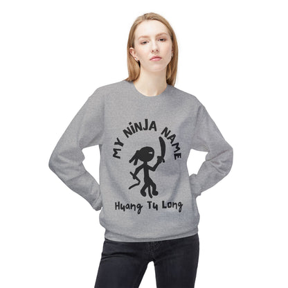 Wang Too Long My Ninja Name Unisex Midweight Softstyle Fleece Crewneck Sweatshirt