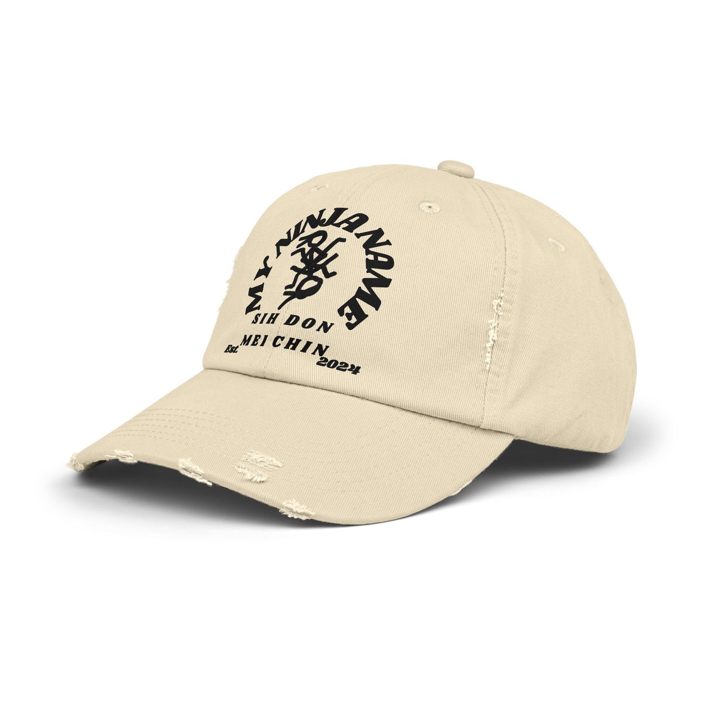 NJ207 Unisex Distressed Cap