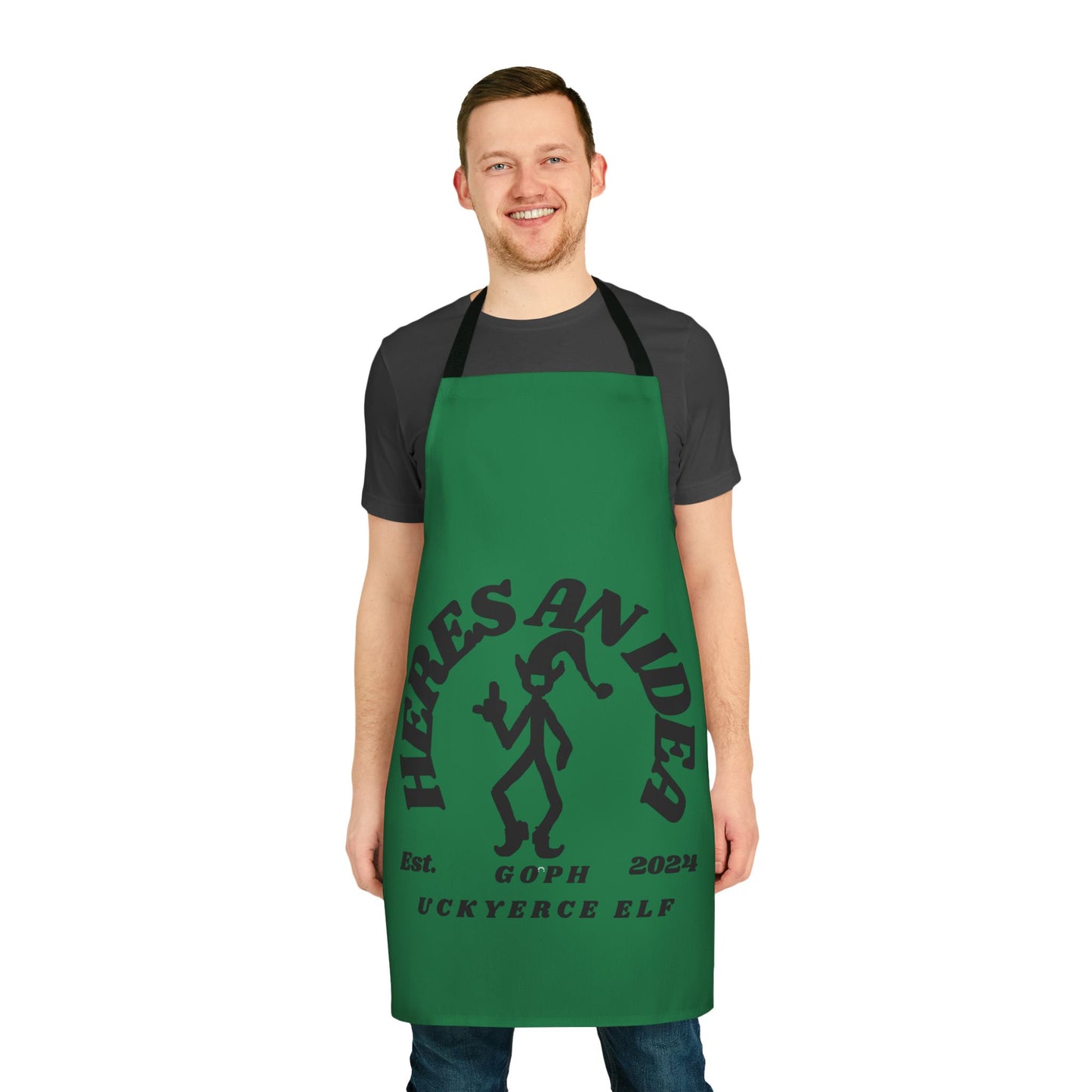 EB145 Apron Original Vicious Van Goph Design featuring Yerce Elves