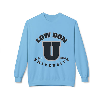 Low Don U Screwniversity Unisex Midweight Softstyle Fleece Crewneck Sweatshirt