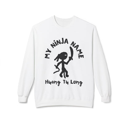 Wang Too Long My Ninja Name Unisex Midweight Softstyle Fleece Crewneck Sweatshirt