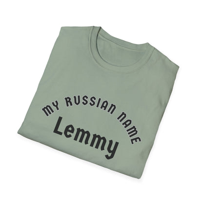 Let me stick it in My Russian Name Unisex Softstyle T-Shirt