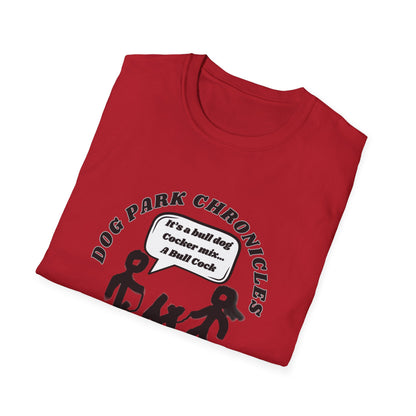 Dog Park Bull Cock Unisex Softstyle T-Shirt