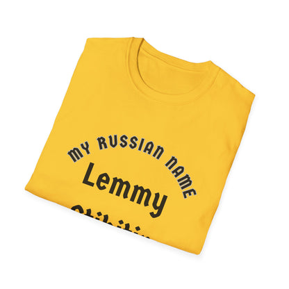 Let me stick it in My Russian Name Unisex Softstyle T-Shirt