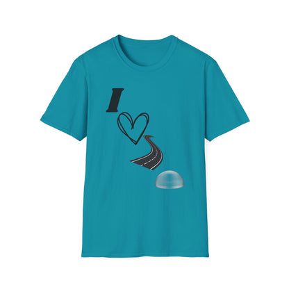 I Love Road Dome Unisex Softstyle T-Shirt