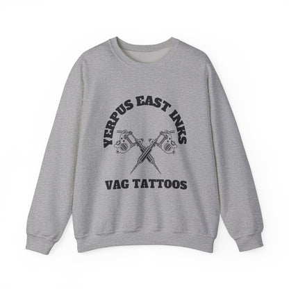 Yerpus East Inks Original Vicious Van Goph Design Unisex Heavy Blend™ Crewneck Sweatshirt