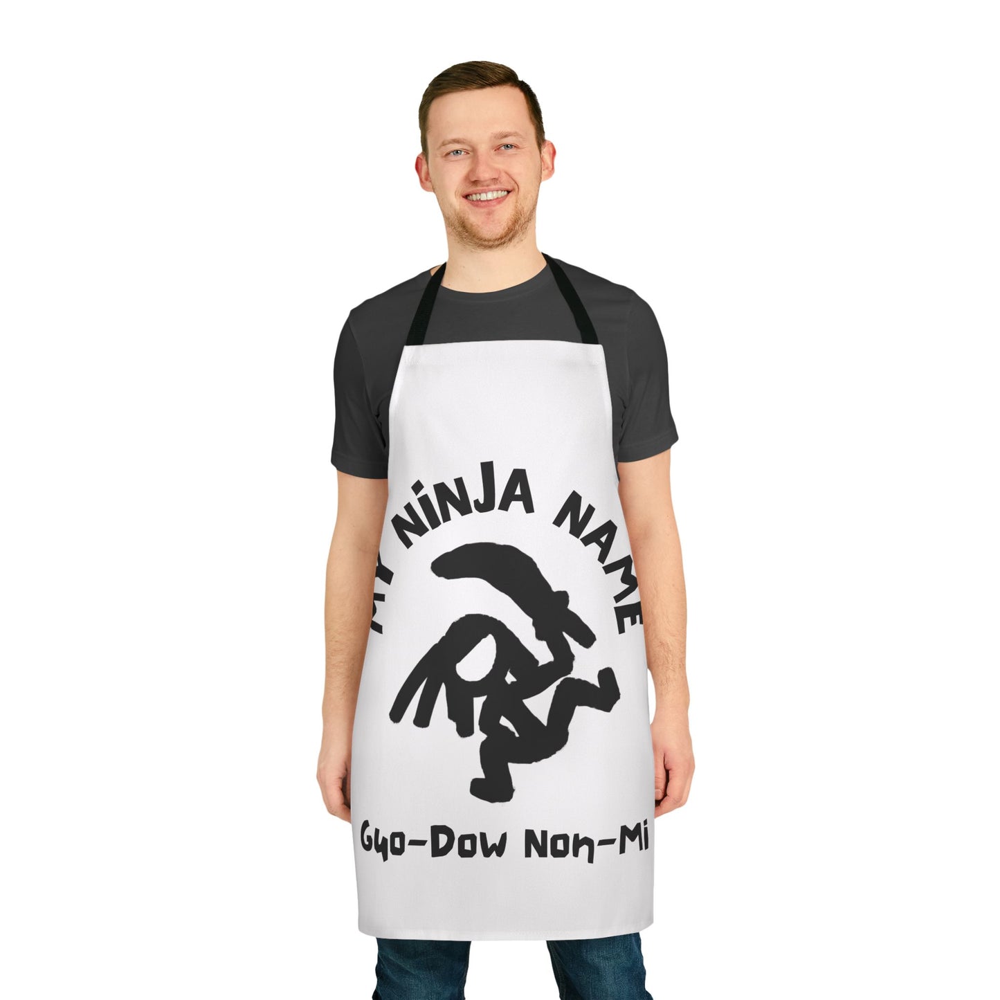 NJ194 Ninja Apron, 5-Color Straps (AOP)