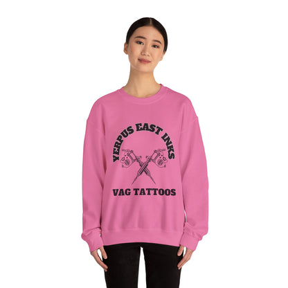 Yerpus East Inks Original Vicious Van Goph Design Unisex Heavy Blend™ Crewneck Sweatshirt