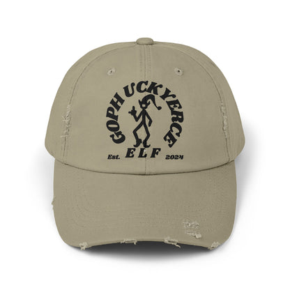 Goph Uckyerce Elf Unisex Distressed Cap