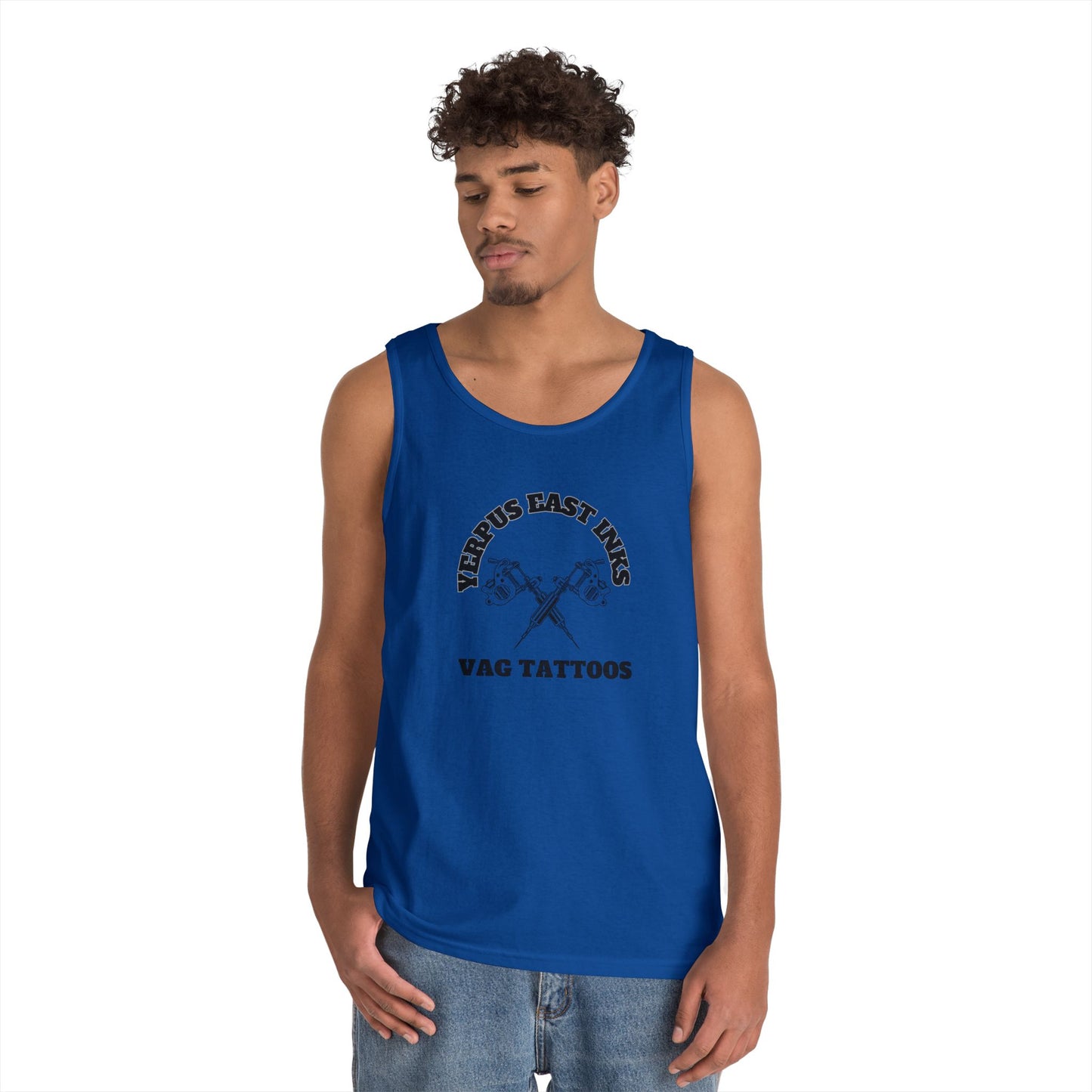 RT240 Yerpus Original Vicious Van Goph Design Unisex Heavy Cotton Tank Top