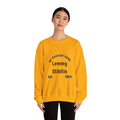 Let Me Stick It In My Russian Name Unisex Heavy Blend™ Crewneck Sweatshirt