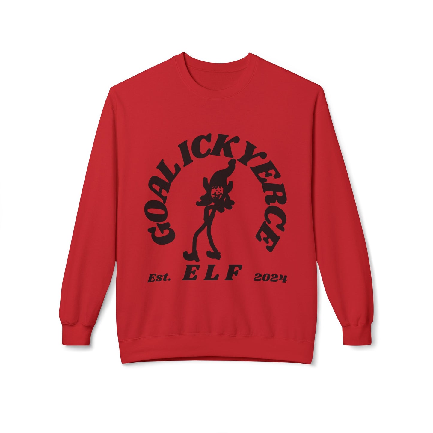 Go Lick Yerself Unisex Midweight Softstyle Fleece Crewneck Sweatshirt