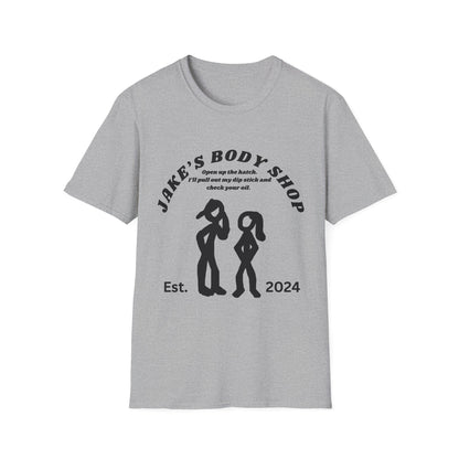 Jakes Body Shop Dip Stick Unisex Softstyle T-Shirt