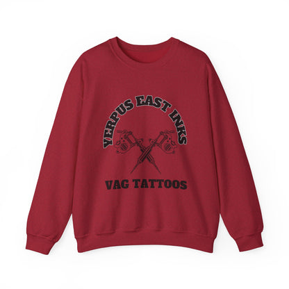 Yerpus East Inks Original Vicious Van Goph Design Unisex Heavy Blend™ Crewneck Sweatshirt