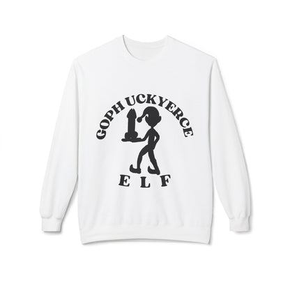 Goph Uckyerce Elf Dildo Service Unisex Midweight Softstyle Fleece Crewneck Sweatshirt