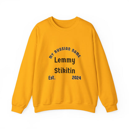 Let Me Stick It In My Russian Name Unisex Heavy Blend™ Crewneck Sweatshirt