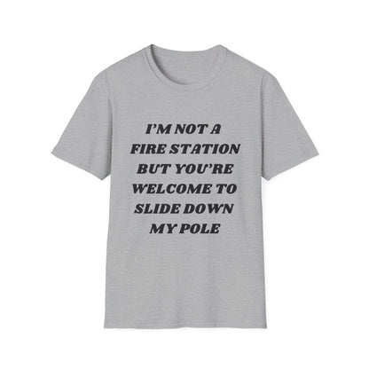 Slide Down My Pole Unisex Softstyle T-Shirt