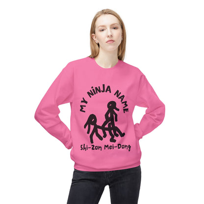 She's On My Dong My Ninja Name Unisex Midweight Softstyle Fleece Crewneck Sweatshirt