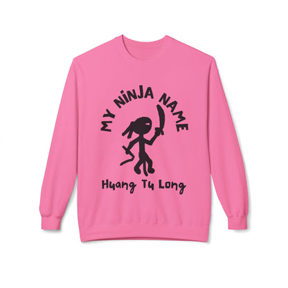 Wang Too Long My Ninja Name Unisex Midweight Softstyle Fleece Crewneck Sweatshirt