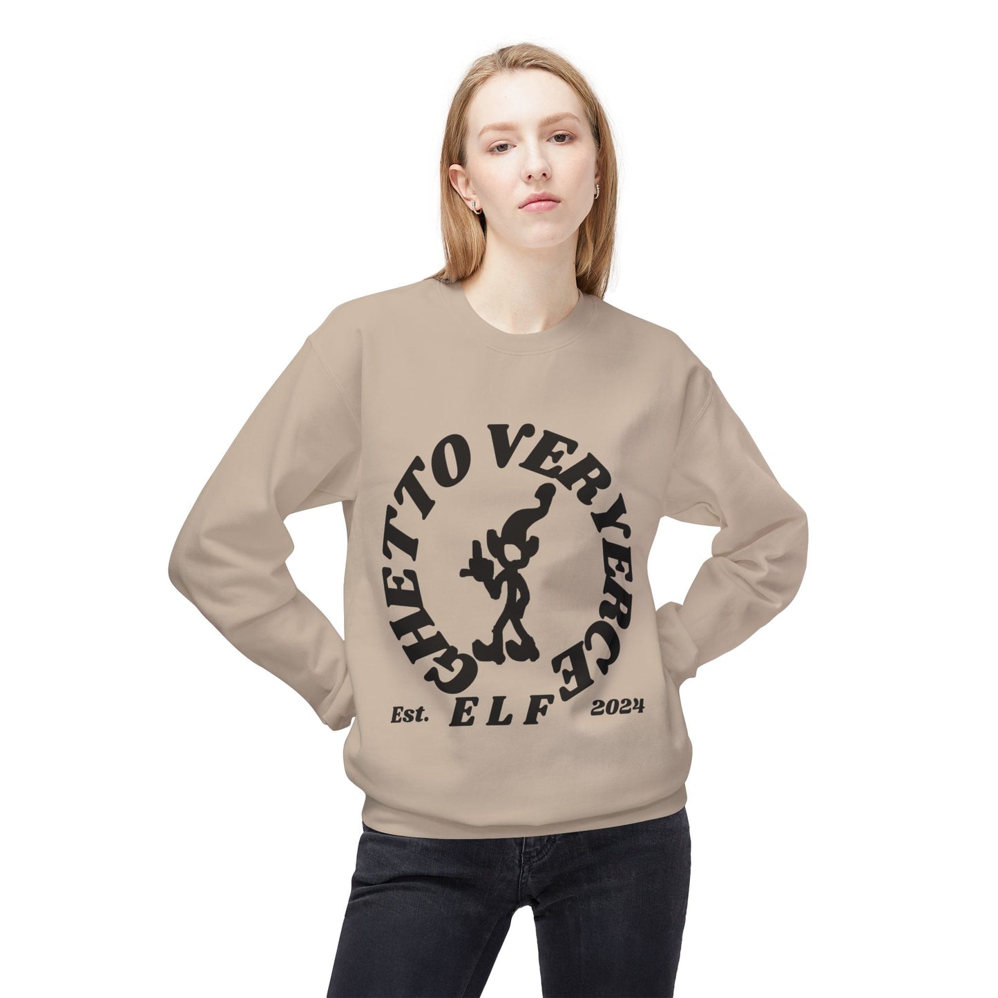 EB140 Unisex Midweight Softstyle Fleece Crewneck Sweatshirt