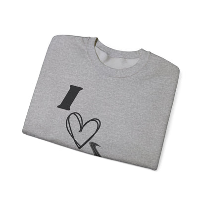 I Love Road Dome Unisex Heavy Blend™ Crewneck Sweatshirt