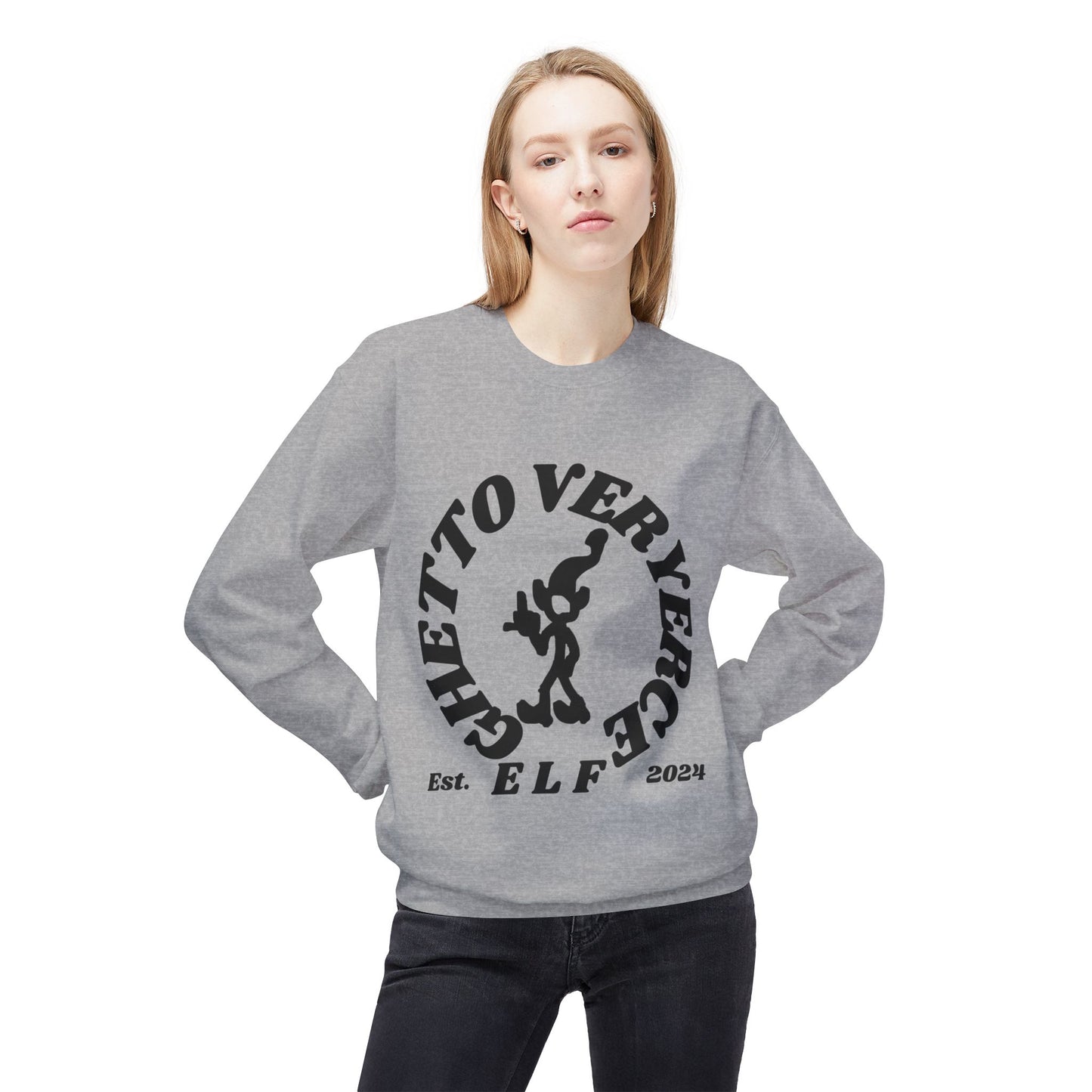 EB140 Unisex Midweight Softstyle Fleece Crewneck Sweatshirt