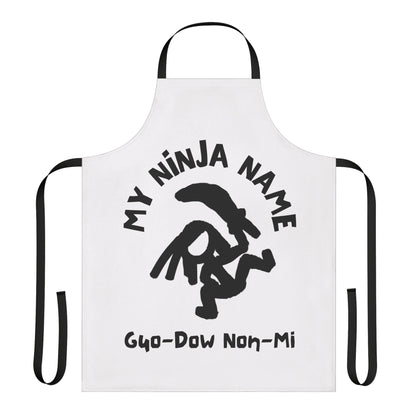 Guo Dow Non Mi My Ninja Name Apron, 5-Color Straps (AOP)