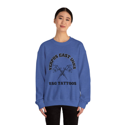 Yerpus East Inks Original Vicious Van Goph Design Unisex Heavy Blend™ Crewneck Sweatshirt