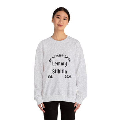 Let Me Stick It In My Russian Name Unisex Heavy Blend™ Crewneck Sweatshirt