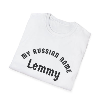 Let me stick it in My Russian Name Unisex Softstyle T-Shirt