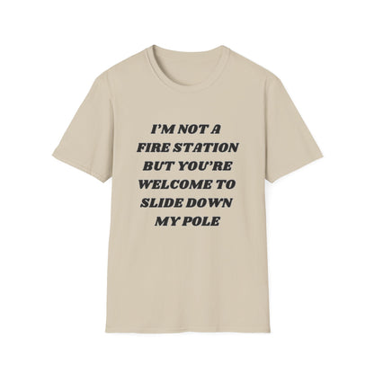 Slide Down My Pole Unisex Softstyle T-Shirt