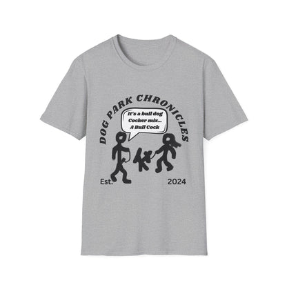 Dog Park Bull Cock Unisex Softstyle T-Shirt