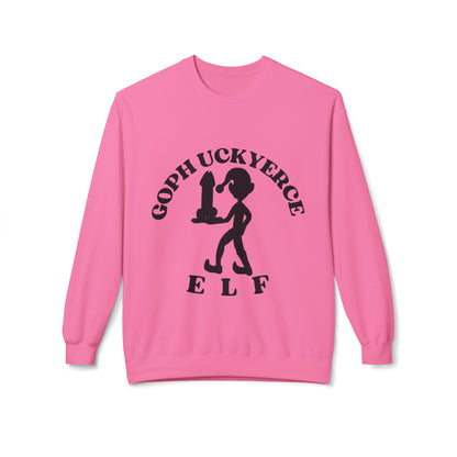 Goph Uckyerce Elf Dildo Service Unisex Midweight Softstyle Fleece Crewneck Sweatshirt