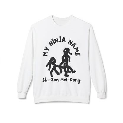 She's On My Dong My Ninja Name Unisex Midweight Softstyle Fleece Crewneck Sweatshirt