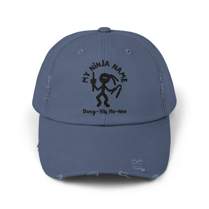 Dang You Horny My Ninja Name Unisex Distressed Cap