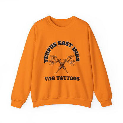 Yerpus East Inks Original Vicious Van Goph Design Unisex Heavy Blend™ Crewneck Sweatshirt