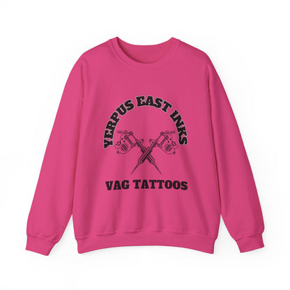 Yerpus East Inks Original Vicious Van Goph Design Unisex Heavy Blend™ Crewneck Sweatshirt