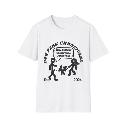 Dog Park Bull Cock Unisex Softstyle T-Shirt