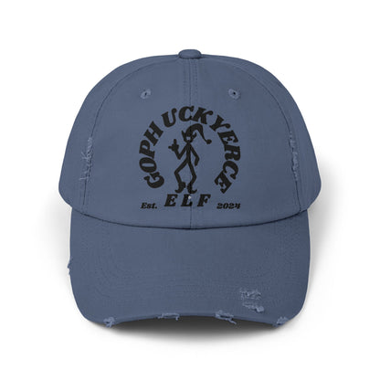 Goph Uckyerce Elf Unisex Distressed Cap