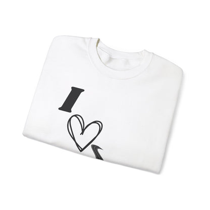 I Love Road Dome Unisex Heavy Blend™ Crewneck Sweatshirt