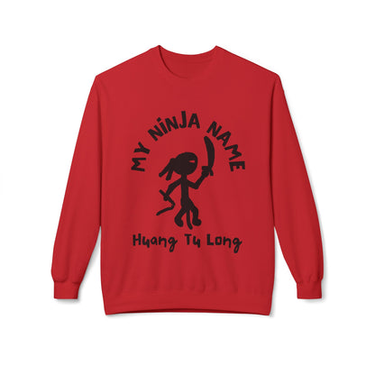 Wang Too Long My Ninja Name Unisex Midweight Softstyle Fleece Crewneck Sweatshirt