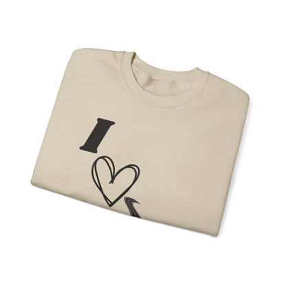 I Love Road Dome Unisex Heavy Blend™ Crewneck Sweatshirt