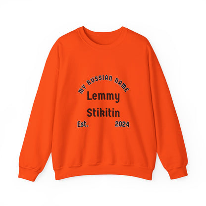 Let Me Stick It In My Russian Name Unisex Heavy Blend™ Crewneck Sweatshirt