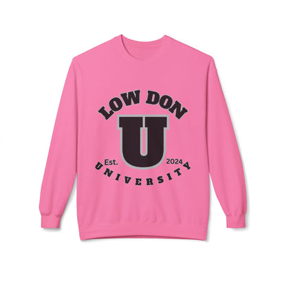 Low Don U Screwniversity Unisex Midweight Softstyle Fleece Crewneck Sweatshirt